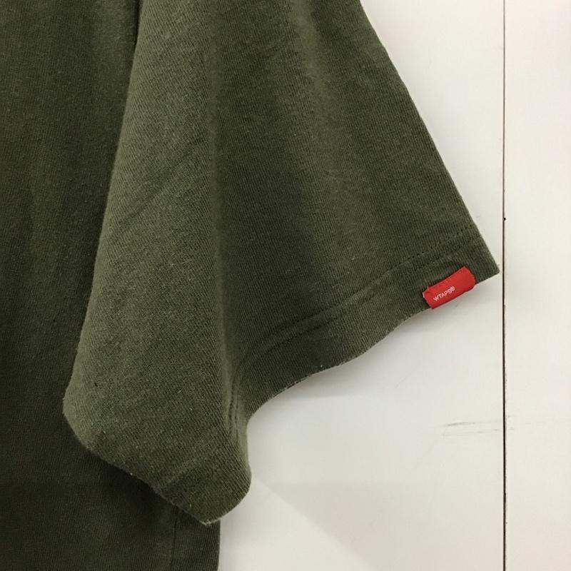 ダブルタップス WTAPS Tシャツ 半袖 半袖カットソー プリントTシャツ クルーネックカットソー XL ロゴ、文字 カーキ / カーキ / メンズ USED 古着 中古 10137029