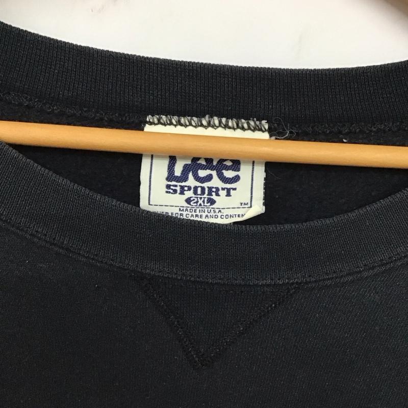 リー Lee トレーナー 長袖 長袖トレーナー スウェット クルーネック プルオーバー 90s raiders XXL ロゴ、文字 紺 / ネイビー / メンズ USED 古着 中古 10129866