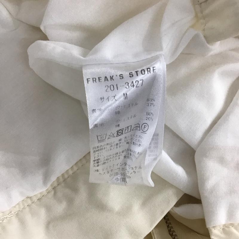フリークスストア FREAK S STORE パンツ ワークパンツ、ペインターパンツ ワークパンツ ワイドパンツ カジュアルパンツ M ロゴ、文字 アイボリー / アイボリー / メンズ USED 古着 中古 10132789