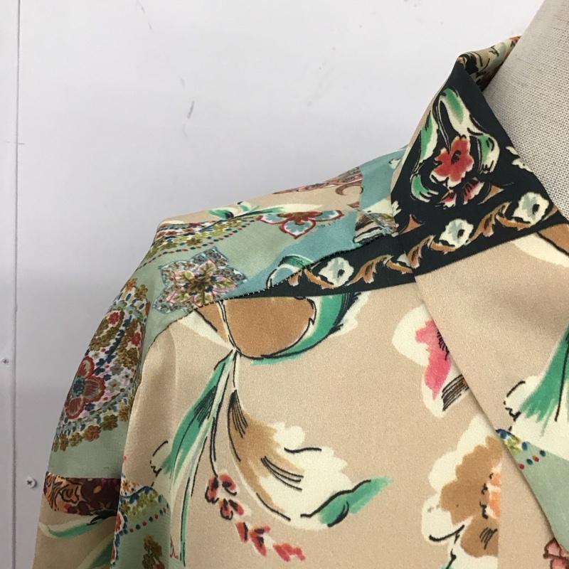 ザラ ZARA シャツ、ブラウス 長袖 L 総柄 マルチカラー / マルチカラー / レディース USED 古着 中古 10116657