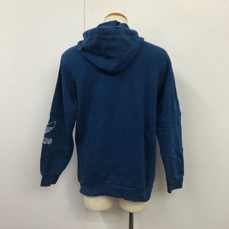 アディダス adidas パーカー 長袖 dx3851 長袖パーカー スウェット スポーツウェア ロゴ、文字 青 / ブルー / メンズ USED 古着 中古 10119495