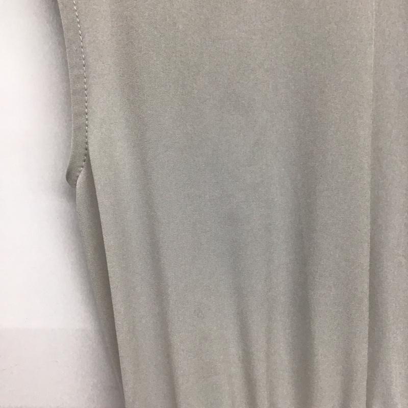 ナチュラルビューティーベーシック NATURAL BEAUTY BASIC ワンピース ひざ丈スカート 017-3140511 ノーブルフレンチシャツワンピース S 無地 灰 / グレー / レディース USED 古着 中古 10137468