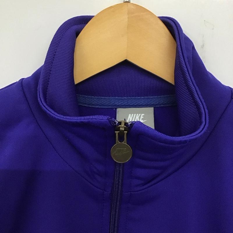 ナイキ NIKE ジャケット、上着 ジャケット、ブレザー ジップアップジャケット アウター 古着 スポーツウェア M ロゴ、文字 青 / ブルー / メンズ USED 古着 中古 10139690