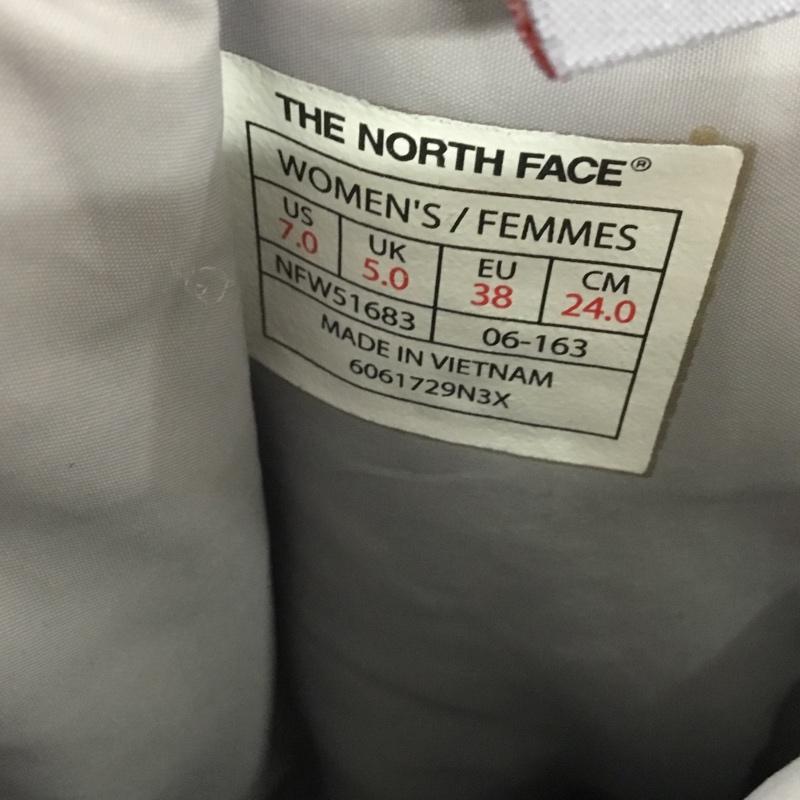 ザノースフェイス THE NORTH FACE ブーツ ショートブーツ NFW51683 W ヌプシブーティウール2 アウトドア 24cm 24.0cm ロゴ、文字 紺 / ネイビー / レディース USED 古着 中古 10137137