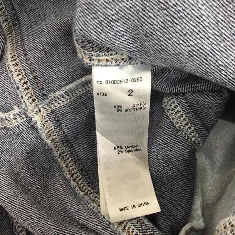 マウジー MOUSSY ワンピース・ドレス・オールインワン ワンピース・ドレス・オールインワン 010DSH12-0260 ワンショルダー デニム オールインワン 2 無地 青 / ブルー / レディース USED 古着 中古 10108604