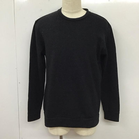 ザラ ZARA トレーナー 長袖 長袖スウェット 長袖トレーナー リブカットソー 長袖カットソー M  黒 / ブラック /  メンズ USED 古着 中古 10118240