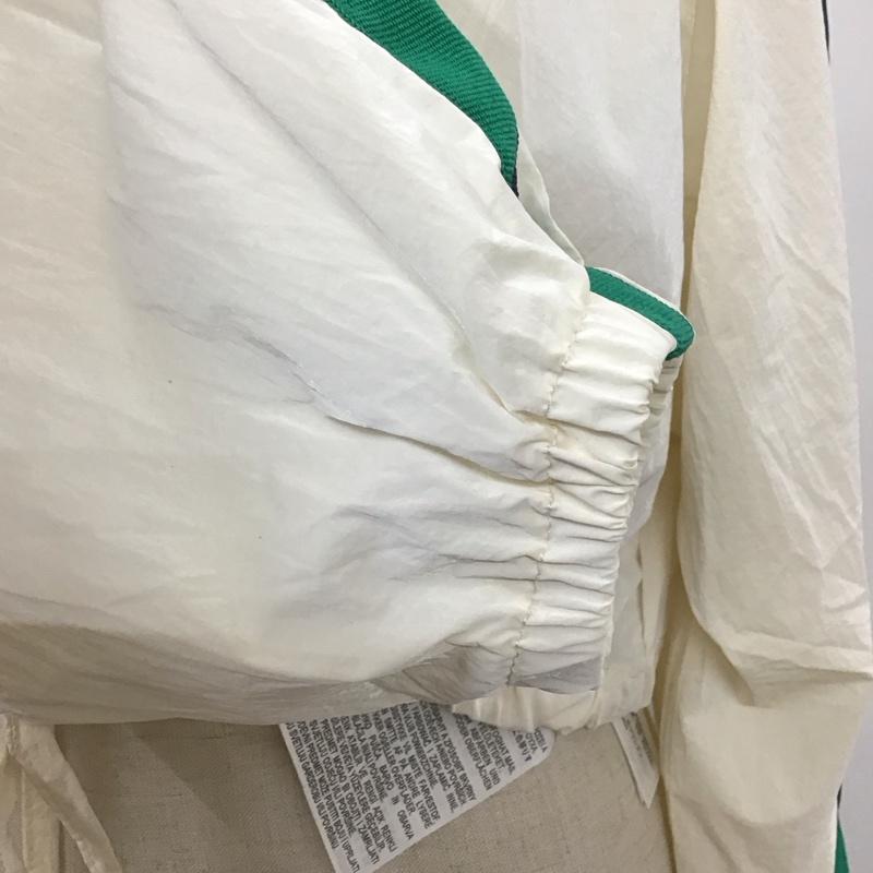 ザラ ZARA ジャケット、上着 ジャケット、ブレザー 7102 129 251 サイドライン ショート丈 L 無地 アイボリー / アイボリー / X 緑 / グリーン / レディース USED 古着 中古 10116673