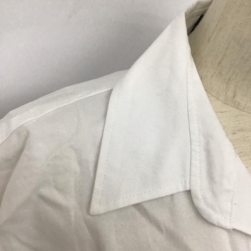 ザラ ZARA シャツ、ブラウス 半袖 半袖シャツ 無地シャツ リボンシャツ カジュアルシャツ L 無地 白 / ホワイト / レディース USED 古着 中古 10126936