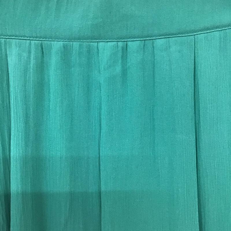 ニコアンド niko and... スカート ロングスカート L 無地 緑 / グリーン / レディース USED 古着 中古 10139364