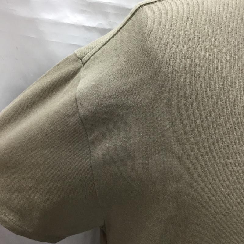 エッセンシャルズ ESSENTIALS Tシャツ 半袖 半袖カットソー プリントTシャツ クルーネックカットソー XS 無地 茶 / ブラウン /  メンズ USED 古着 中古 10109289