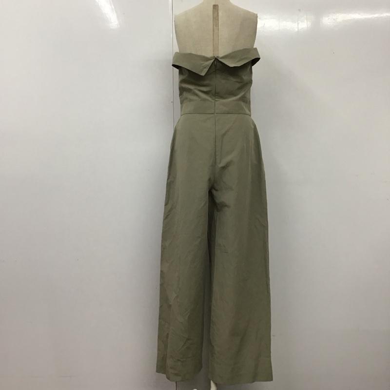 ザラ ZARA ワンピース・ドレス・オールインワン ワンピース・ドレス・オールインワン 1971 055 506 チューブトップ ジャンプスーツ S 無地 カーキ / カーキ / レディース USED 古着 中古 10119619