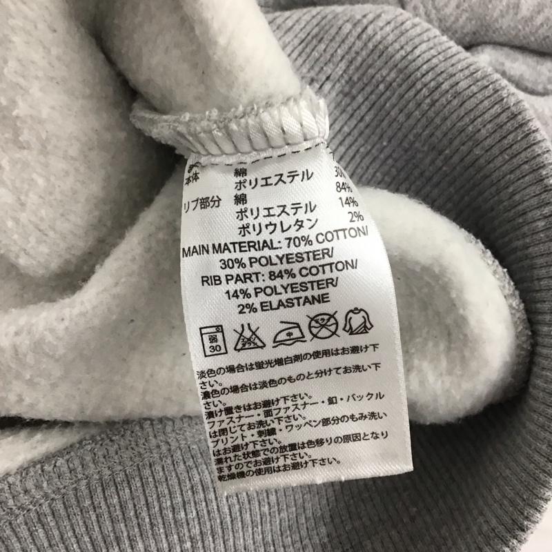 アディダス adidas パーカー 長袖 S19614 L プリント X ロゴ、文字 灰 / グレー / レディース USED 古着 中古 10139536