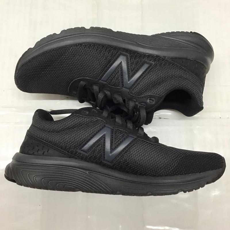 ニューバランス New Balance スニーカー スニーカー W411LK2 ランニングシューズ 23cm 箱有 23.0cm ロゴ、文字 黒 / ブラック / レディース USED 古着 中古 10116963