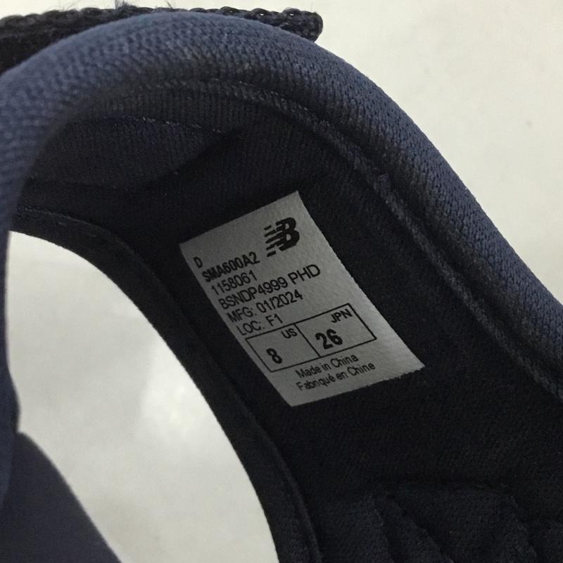 ニューバランス New Balance サンダル サンダル SMA600A2 スポーツサンダル 26cm 26.0cm ロゴ、文字 紺 / ネイビー / メンズ USED 古着 中古 10133282
