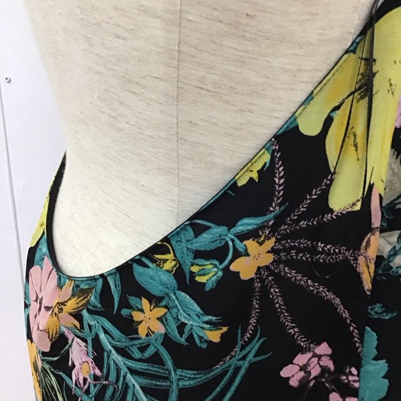 ザラ ZARA ワンピース ロングスカート ロングワンピース ノースリーブワンピース フレアスカート L プリント マルチカラー / マルチカラー / レディース USED 古着 中古 10134123