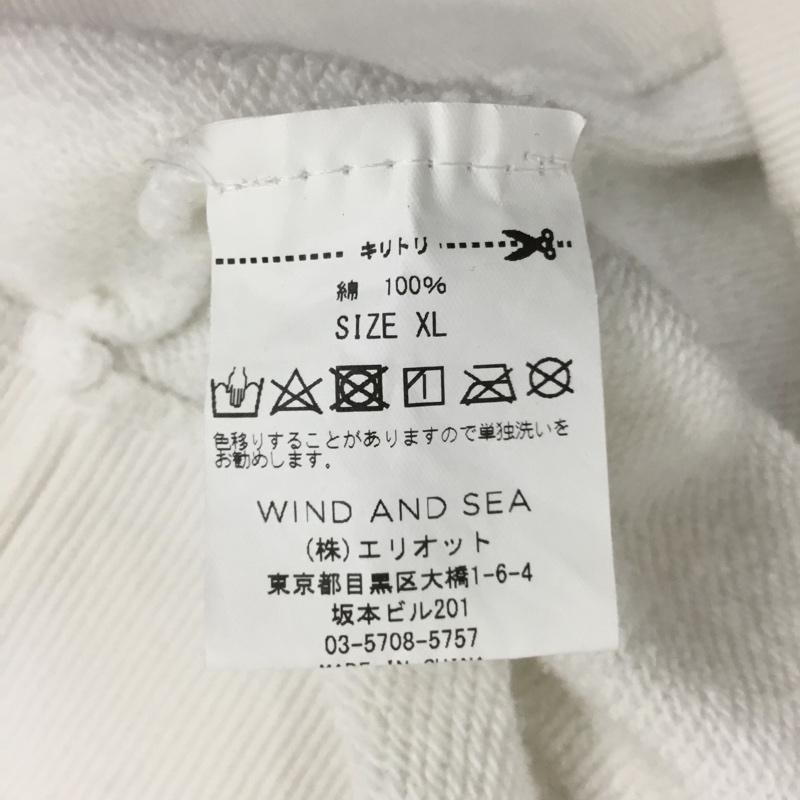 ウィンダンシー WIND AND SEA パーカー 長袖 WDS-XXX-SP-07 GOD SELECTION XXX XL ロゴ、文字 白 / ホワイト / メンズ USED 古着 中古 10113465