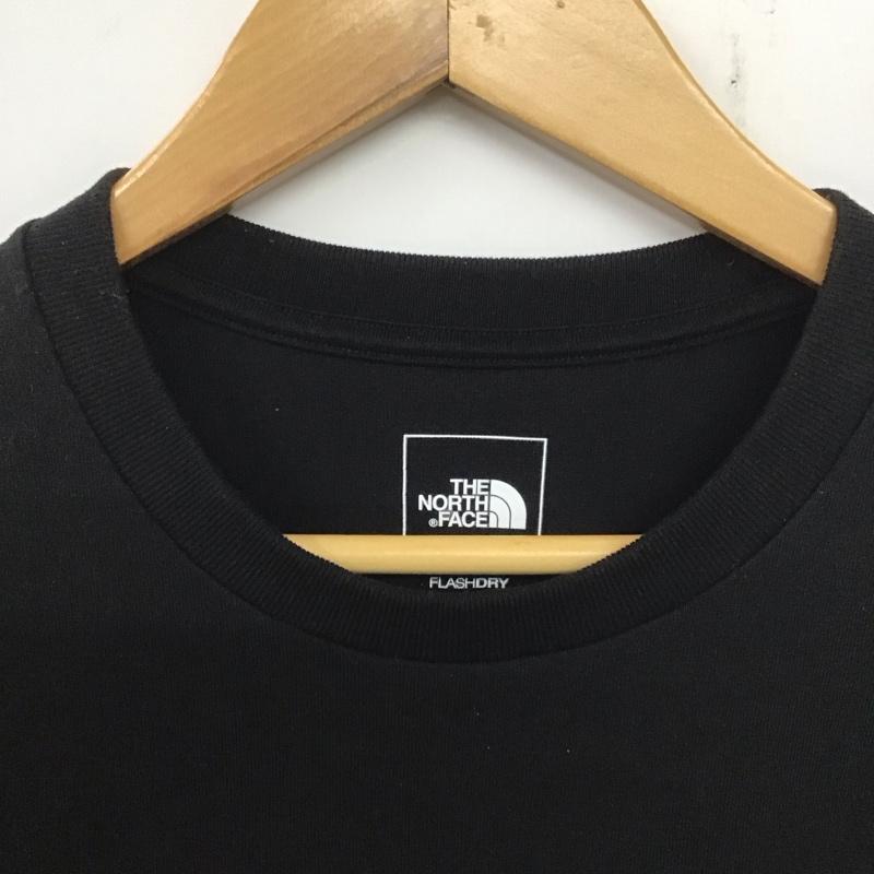 ザノースフェイス THE NORTH FACE Tシャツ 長袖 nt32441 ロングスリーブスモールボックスロゴティー 長袖カットソー プリントTシャツ L ロゴ、文字 黒 / ブラック / メンズ USED 古着 中古 10138535