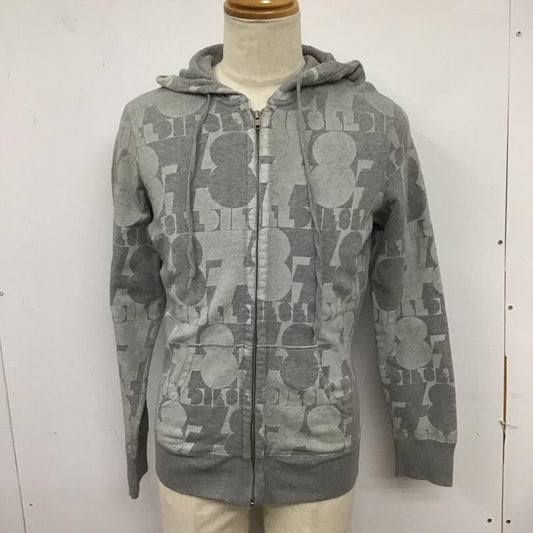 ディーゼル DIESEL パーカー 長袖 ジップアップパーカー 長袖パーカー フード付きパーカー S プリント 灰 / グレー /  メンズ USED 古着 中古 10124557