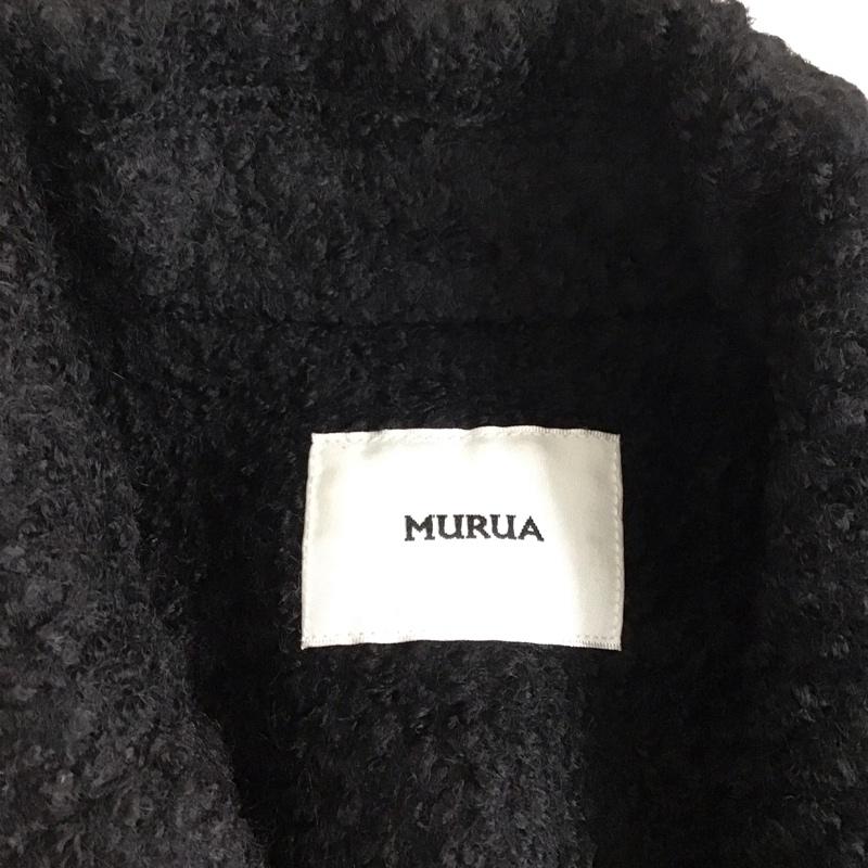 ムルーア MURUA コート コート一般 011850000801 ダブルブークレコート M 無地 黒 / ブラック / レディース USED 古着 中古 10121327
