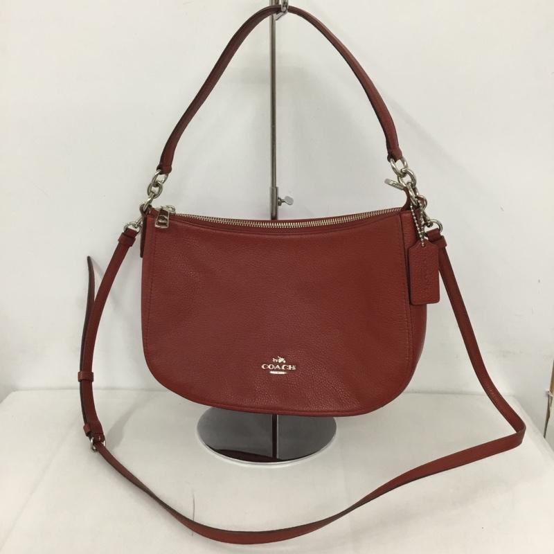 コーチ COACH ショルダーバッグ ショルダーバッグ G1680 56819 2WAY ハンドバッグ ロゴ、文字 赤 / レッド / レディース USED 古着 中古 10124412