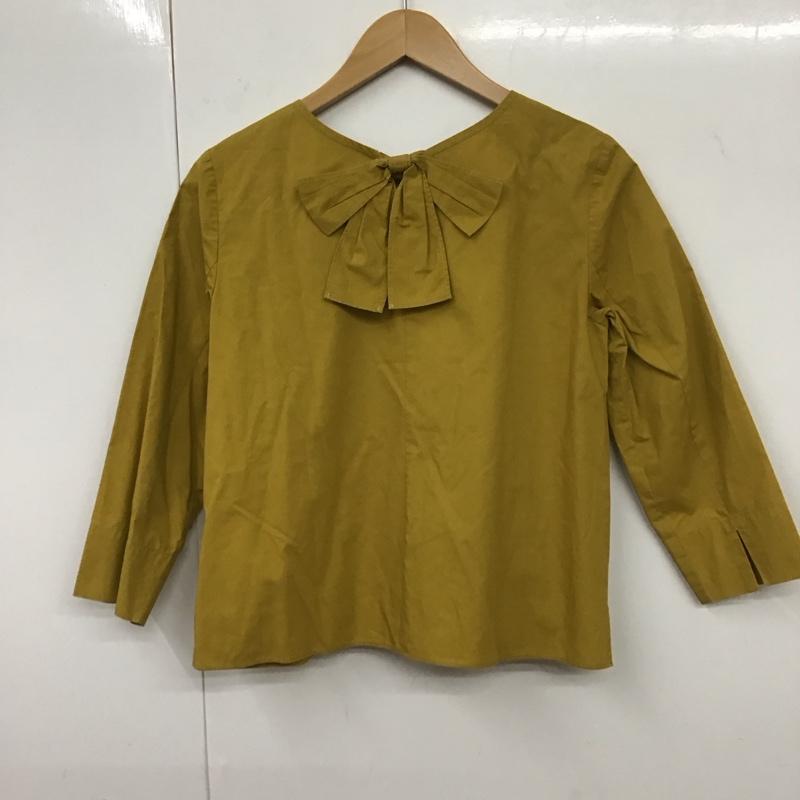 マッキントッシュフィロソフィー MACKINTOSH PHILOSOPH カットソー 長袖 34 無地 マスタード / マスタード / レディース USED 古着 中古 10131135