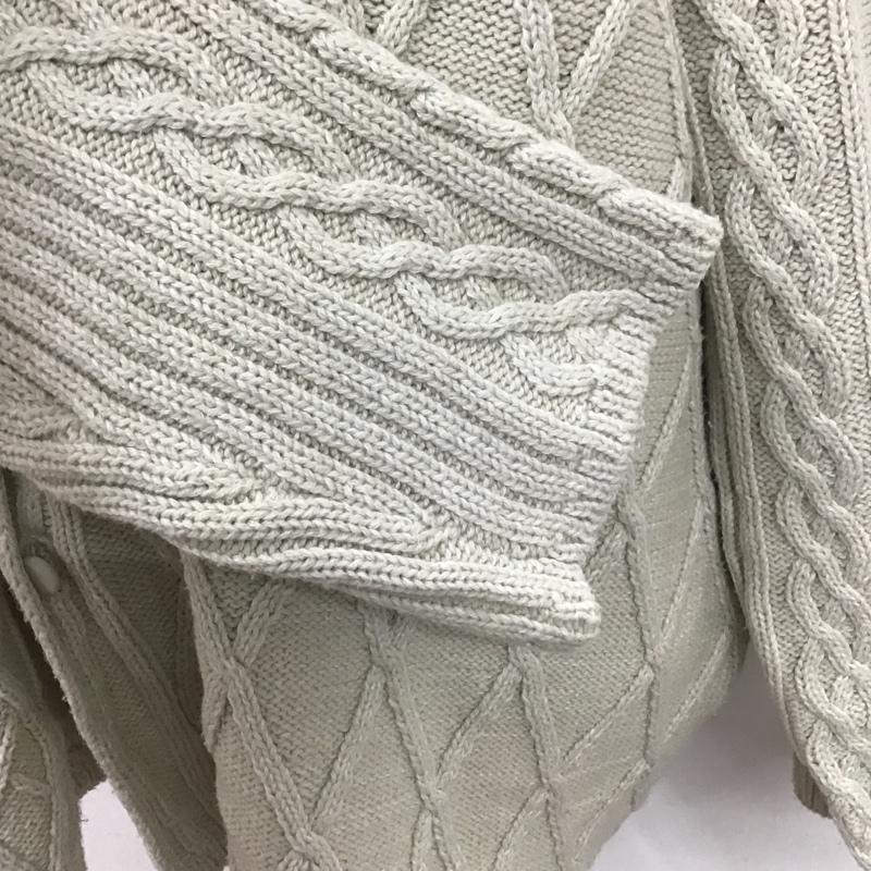マウジー MOUSSY シャツ、ブラウス 長袖 010dss70-0490 CABLEKNITシャツ 長袖ニットカーディガン カラーニットカーディガン FREE 無地 ベージュ / ベージュ / レディース USED 古着 中古 10105647