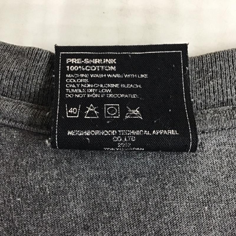 ネイバーフッド NEIGHBORHOOD Tシャツ 半袖 クルーネック プリント ロゴ、文字 灰 / グレー / メンズ USED 古着 中古 10119689
