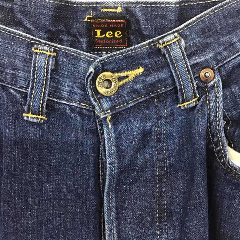 リー Lee パンツ デニム、ジーンズ デニムパンツ スリムパンツ カジュアルパンツ 90s 復刻セルビッチ 31インチ 無地 インディゴ / インディゴ /  メンズ USED 古着 中古 10126651