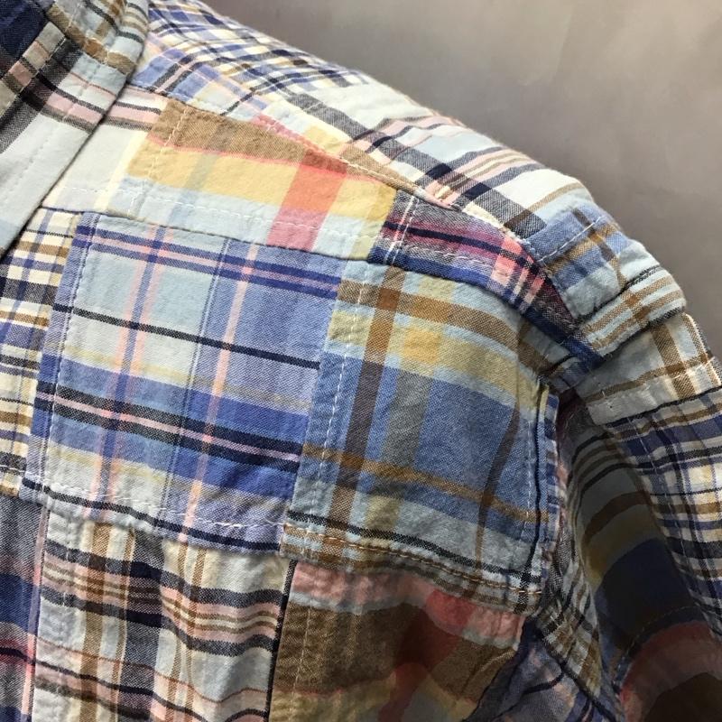 ブルックスブラザーズ BROOKS BROTHERS シャツ、ブラウス 半袖 半袖シャツ カラーシャツ 半袖カットソー チェックシャツ M チェック マルチカラー / マルチカラー /  メンズ USED 古着 中古 10111460