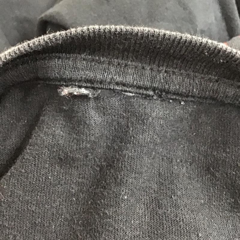 古着 USED カットソー 長袖 長袖カットソー クルーネックカットソー ロングスリーブカットソー プリントTシャツ プリント 黒 / ブラック / メンズ USED 古着 中古 10113634