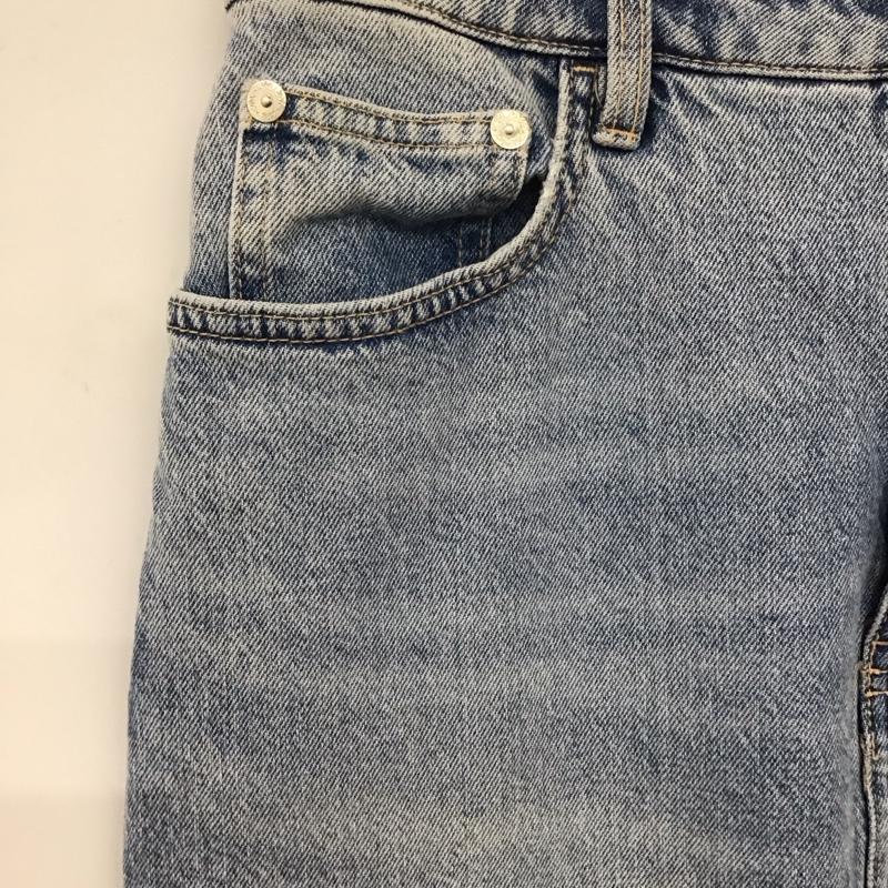 ザラ ZARA スカート ひざ丈スカート デニムスカート M 無地 水色 / ライトブルー / レディース USED 古着 中古 10137163