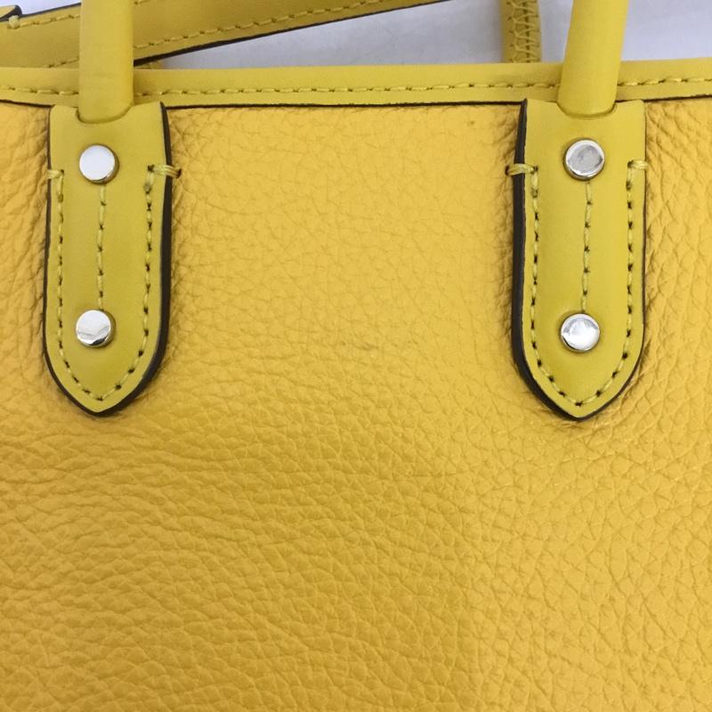 ケイトスペード Kate Spade ショルダーバッグ ショルダーバッグ K7295 エラ ミニトート ハンドバッグ 2WAY ロゴ、文字 黄 / イエロー / レディース USED 古着 中古 10124632
