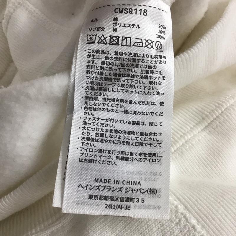 ミルクフェド MILKFED. パーカー 長袖 長袖パーカー プルオーバーパーカー スウェット チャンピオン M ロゴ、文字 白 / ホワイト / レディース USED 古着 中古 10145145