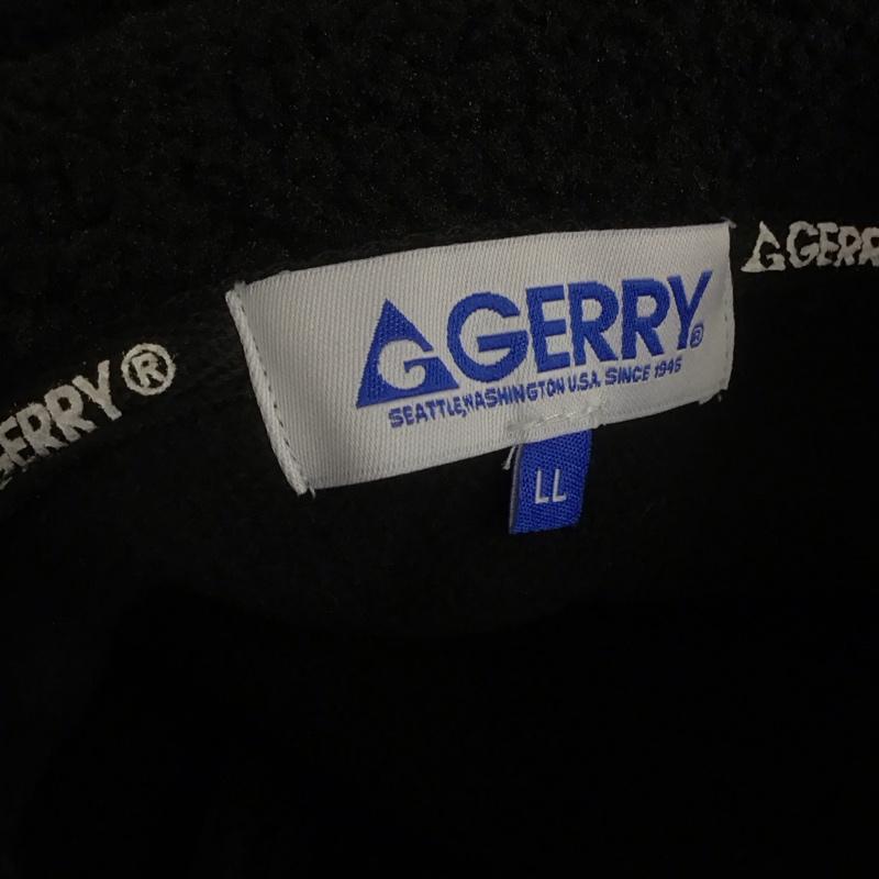 ジェリー GERRY ベスト ベスト ジップアップベスト ノースリーブカットソー スポーツウェア フリースベスト LL ロゴ、文字 黒 / ブラック / メンズ USED 古着 中古 10107021