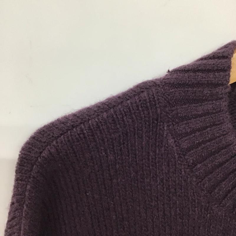 カーハート Carhartt ニット、セーター 長袖 長袖ニットカットソー クルーネック セーター M ボーダー柄 紫 / パープル / メンズ USED 古着 中古 10132234