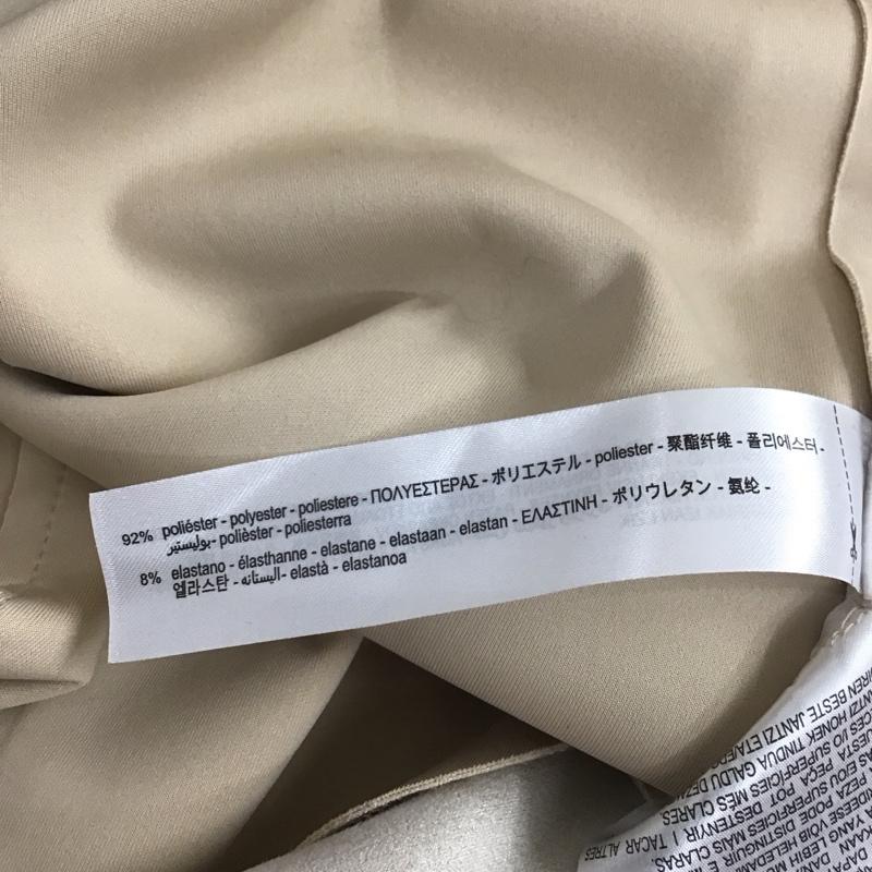 ザラ ZARA ジャケット、上着 ジャケット、ブレザー 3046 134 710 コントラスト フェイクスエードジャケット ノーカラー フリンジ S 刺繍 ベージュ / ベージュ / レディース USED 古着 中古 10108580