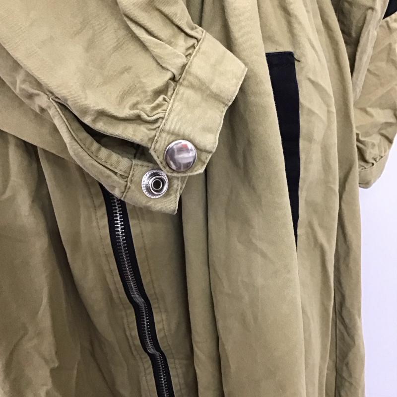 ジュエティ jouetie ジャケット、上着 ジャケット、ブレザー 081910300101-02 2WAY HOODIEワンピース ロング丈 バイカラー M 無地 黒 / ブラック / X ベージュ / ベージュ / レディース USED 古着 中古 10118799