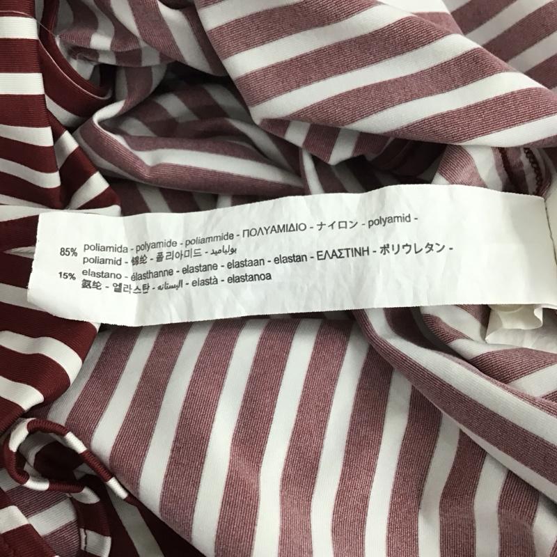 ザラ ZARA シャツ、ブラウス 長袖 長袖シャツ ストライプシャツ カラーシャツ M ストライプ 白 / ホワイト / X えんじ / ワインレッド / メンズ USED 古着 中古 10137069