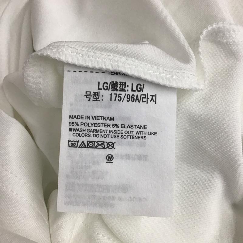 アンダーアーマー UNDER ARMOUR ポロシャツ 半袖 L ロゴ、文字 白 / ホワイト / メンズ USED 古着 中古 10119766