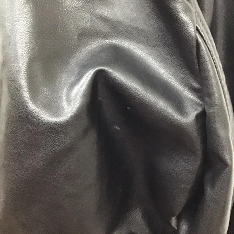 ザラ ZARA ジャケット、上着 ジャンパー、ブルゾン ジップアップジャケット フェイクレザー アウター M 無地 黒 / ブラック / レディース USED 古着 中古 10118523