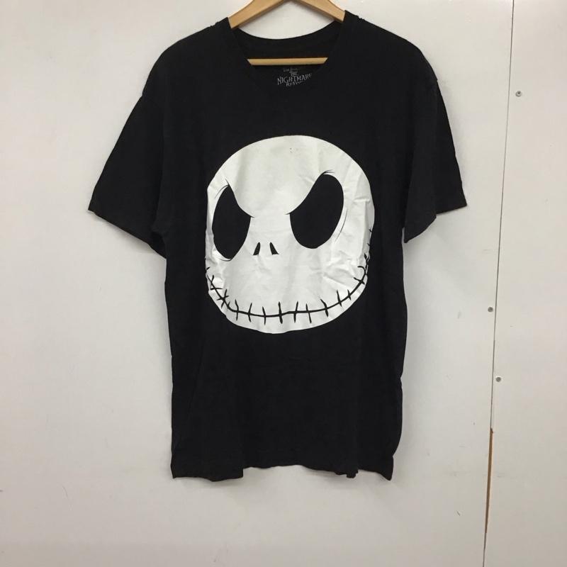 ディズニー Disney Tシャツ 半袖 半袖カットソー プリントTシャツ クルーネックカットソー L キャラクター 黒 / ブラック / メンズ USED 古着 中古 10136805