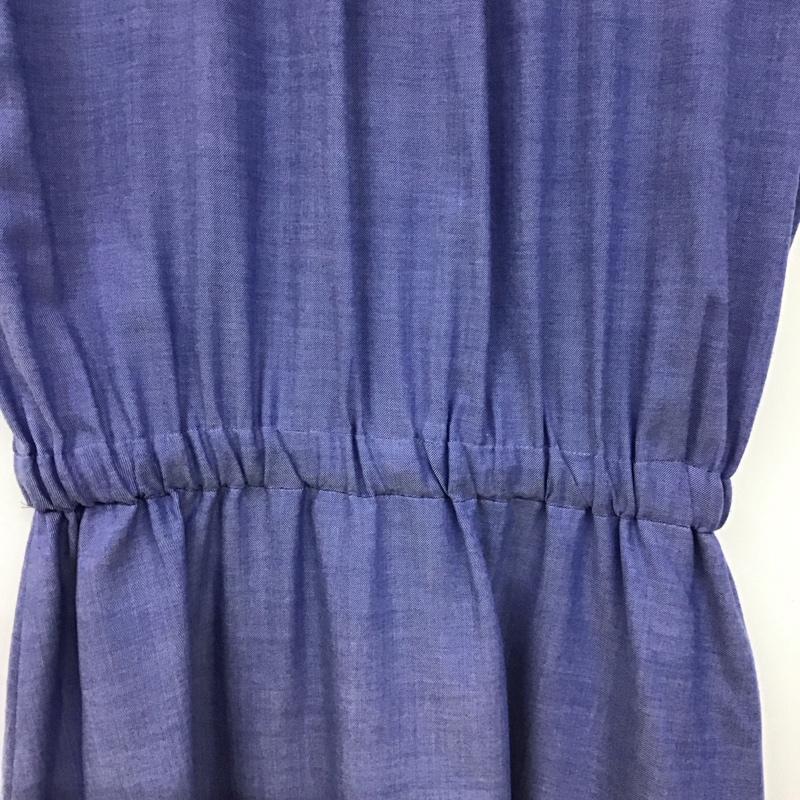 ナチュラルビューティーベーシック NATURAL BEAUTY BASIC ワンピース ひざ丈スカート S 無地 水色 / ライトブルー / レディース USED 古着 中古 10136931