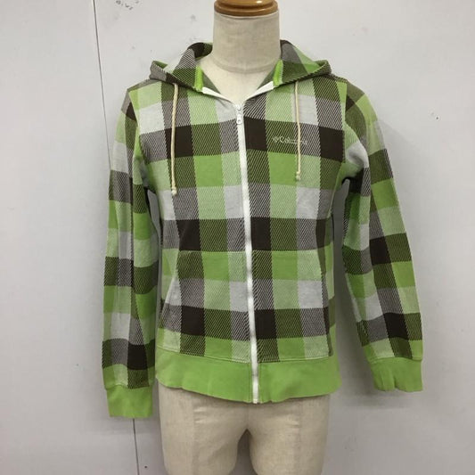 コロンビア Columbia パーカー 長袖 ジップパーカー S ロゴ、文字 X チェック マルチカラー / マルチカラー /  メンズ USED 古着 中古 10124441