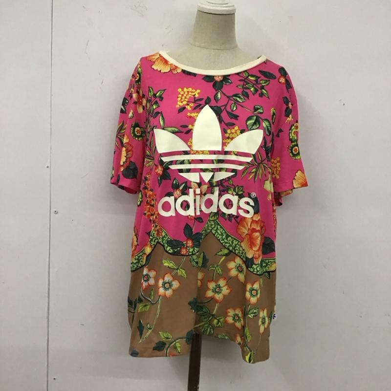アディダスオリジナルス adidas originals Tシャツ 半袖 aj8142 Tシャツ カットソー BFTREFOILTEE 花柄 L プリント マルチカラー / マルチカラー / レディース USED 古着 中古 10123701
