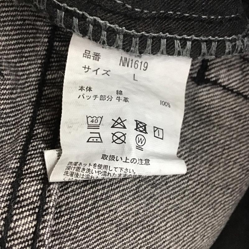 ナインティナインティ 9090 パンツ デニム、ジーンズ デニムパンツ ワイドパンツ カジュアルパンツ L 無地 黒 / ブラック / メンズ USED 古着 中古 10130649