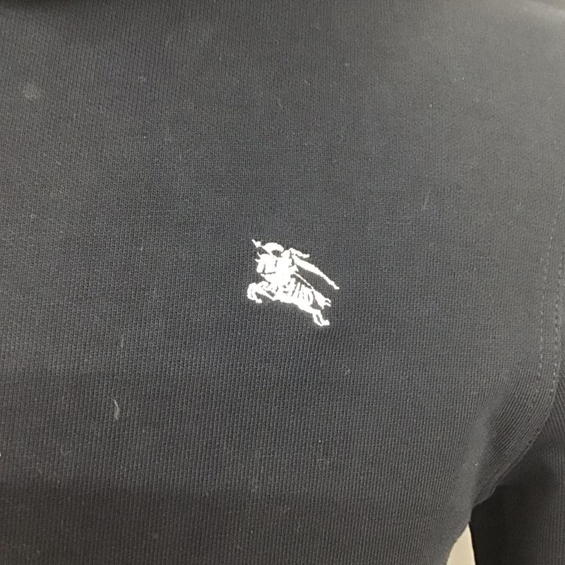 バーバリーブラックレーベル BURBERRY BLACK LABEL パーカー 長袖 ジップアップパーカー 長袖パーカー フード付きパーカー 2 ロゴ、文字 黒 / ブラック /  メンズ USED 古着 中古 10124550