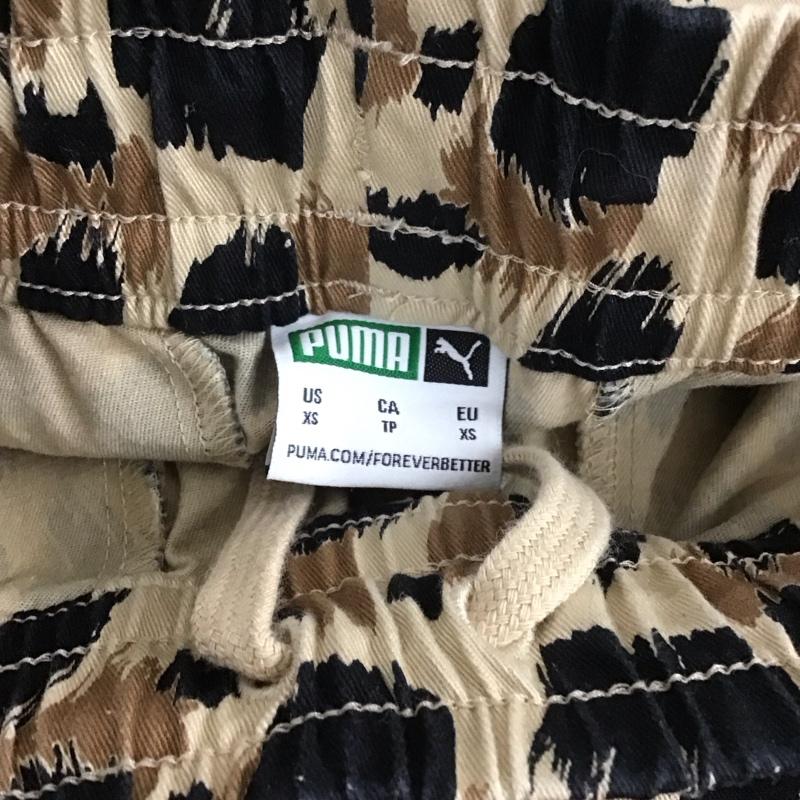 プーマ PUMA パンツ ワークパンツ、ペインターパンツ ワイドパンツ カジュアルパンツ ワークパンツ XS プリント ベージュ / ベージュ / メンズ USED 古着 中古 10139589