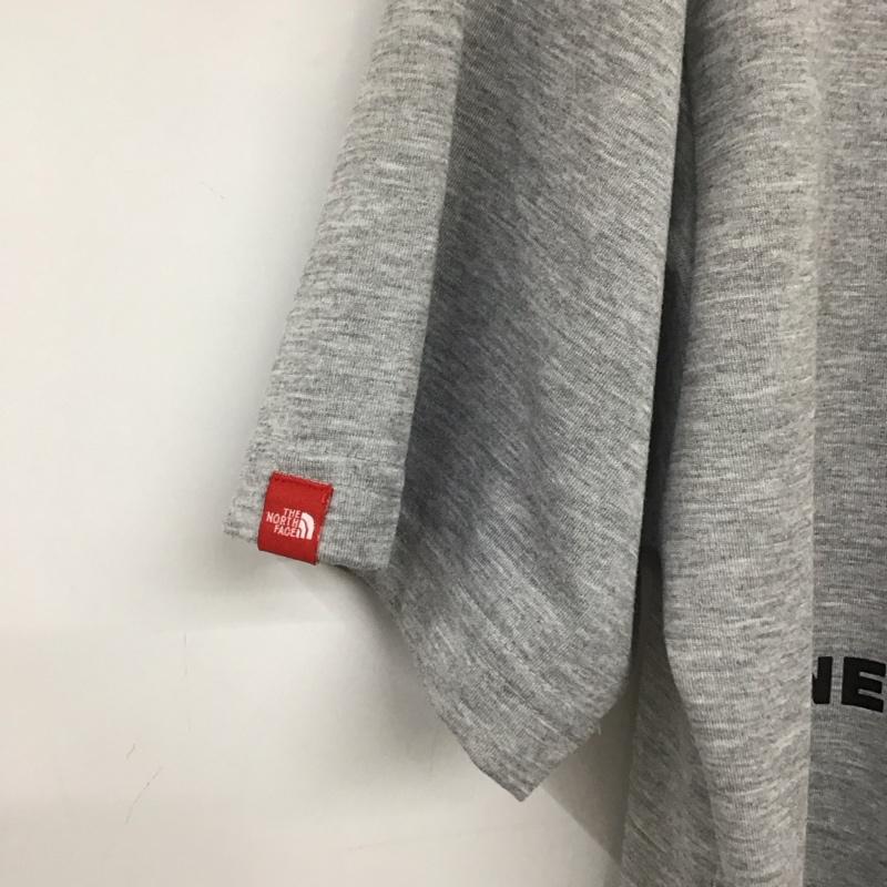 ザノースフェイス THE NORTH FACE Tシャツ 半袖 nt32158 半袖カットソー プリントTシャツ L ロゴ、文字 灰 / グレー / メンズ USED 古着 中古 10136577