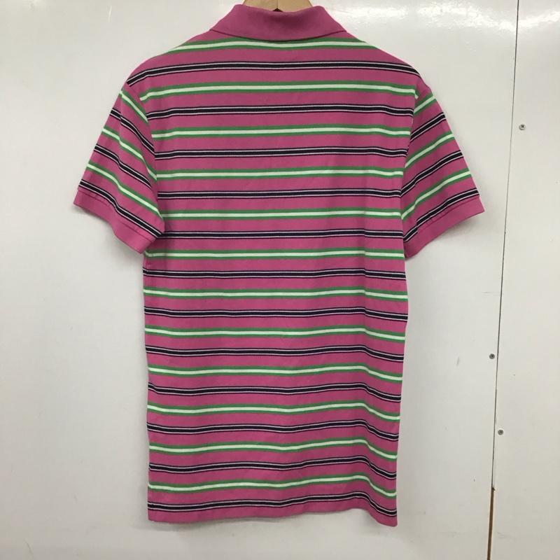 ポロゴルフラルフローレン POLOGOLF ポロシャツ 半袖 半袖ポロシャツ カラーシャツ 半袖カットソー M ボーダー柄 マルチカラー / マルチカラー / メンズ USED 古着 中古 10135473