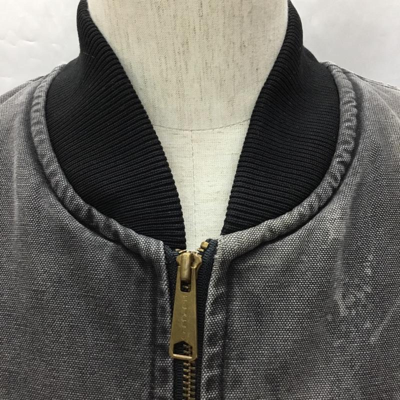 カーハート Carhartt ベスト ベスト ベスト ジップアップジャケット ノースリーブカットソー アウター ロゴ、文字 黒 / ブラック / メンズ USED 古着 中古 10109342